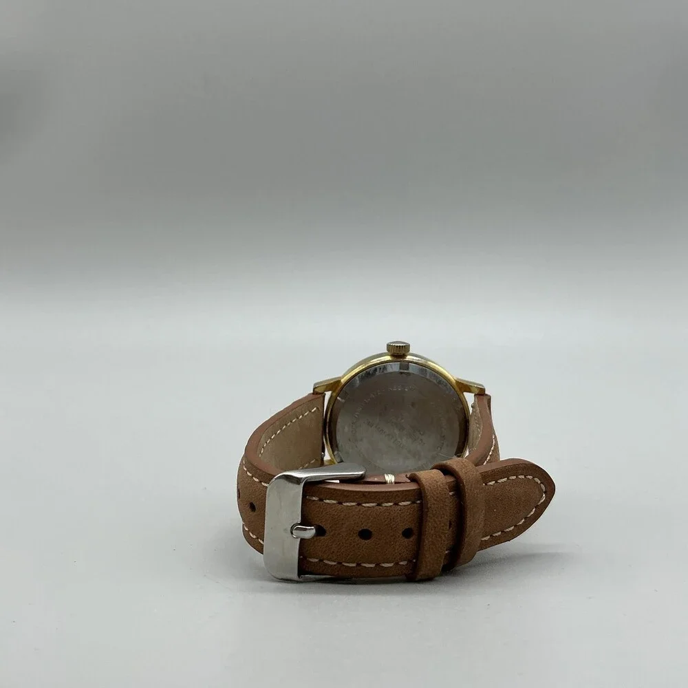 Vintage Star-Kist Charlie Tuna Mens Watch 35mm Logo Dial Leather Manual Wind